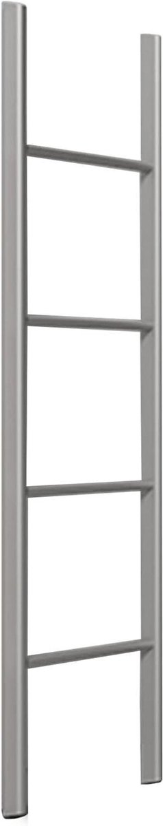 Stapelbed ladder - Hoogslaper ladder - Veilig in bed - Verstelbare haken - 116 meter - Zilvergrijs