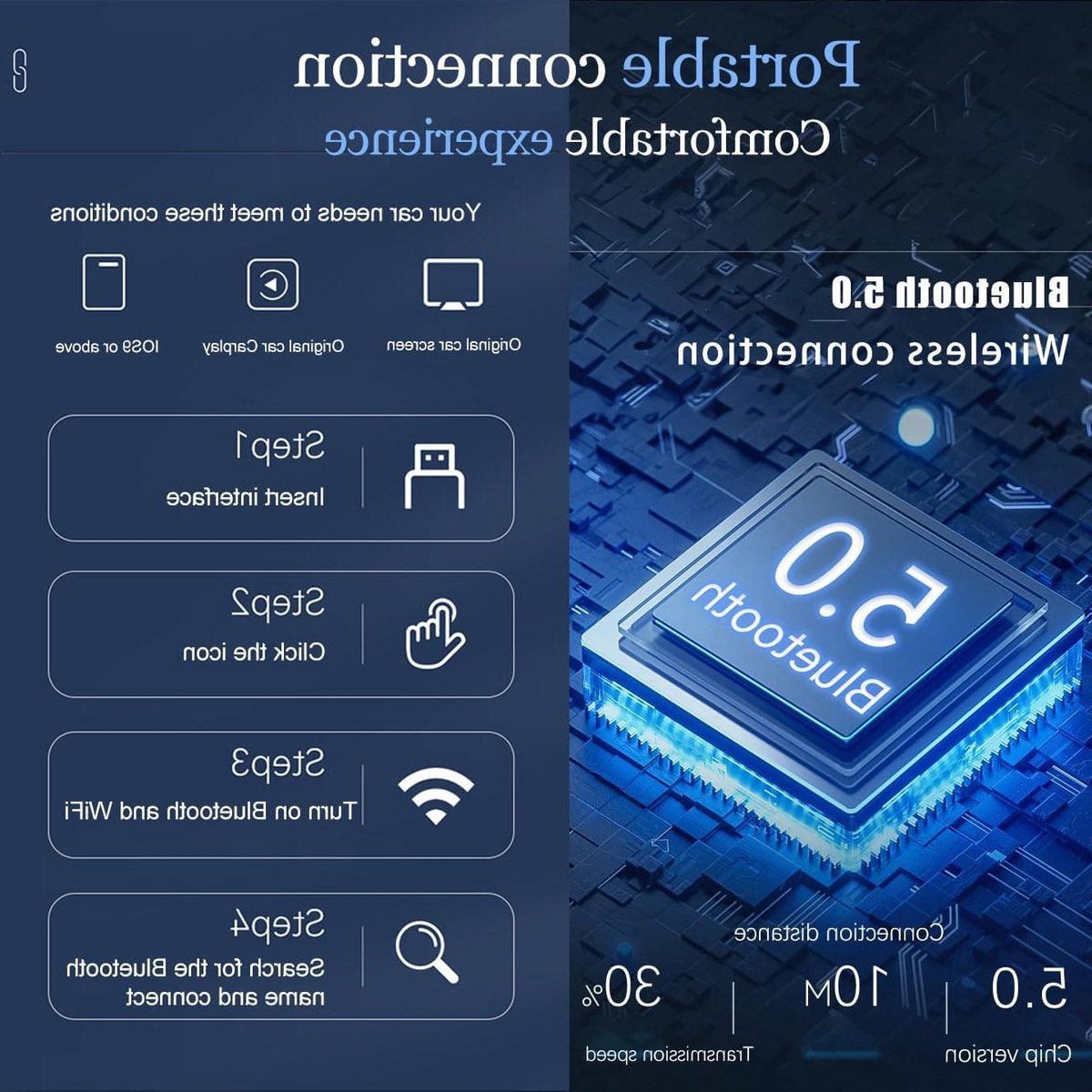Draadloze CarPlay Adapter - Auto Dongle - Navigatie Gebruiken - Dubbele Functie - 32mm - Grijs