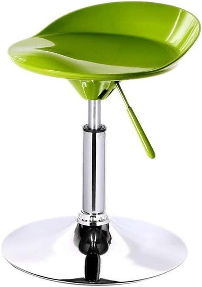 Barkruk met wielen - Draaibare kruk - Werkplek comfort - Verstelbare hoogte - 36-52 cm - Groen
