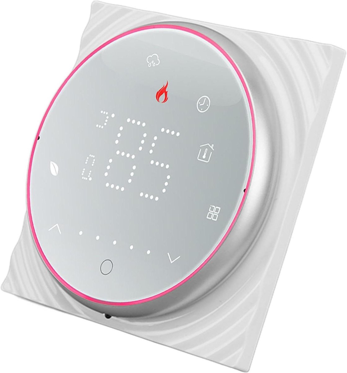Digitale Thermostaat - Slimme Ketelregelaar - Energie Besparen - Programmeerbaar Schema - ±1℃ Nauwkeurig - Wit