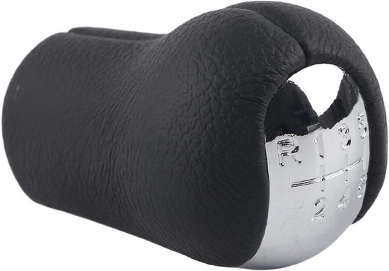 Versnellingspookknop Auto - Handmatige Transmissie - Comfortabel Rijden - Directe Vervanging - 8 cm Hoog - Zwart Zilver — afbeelding 3