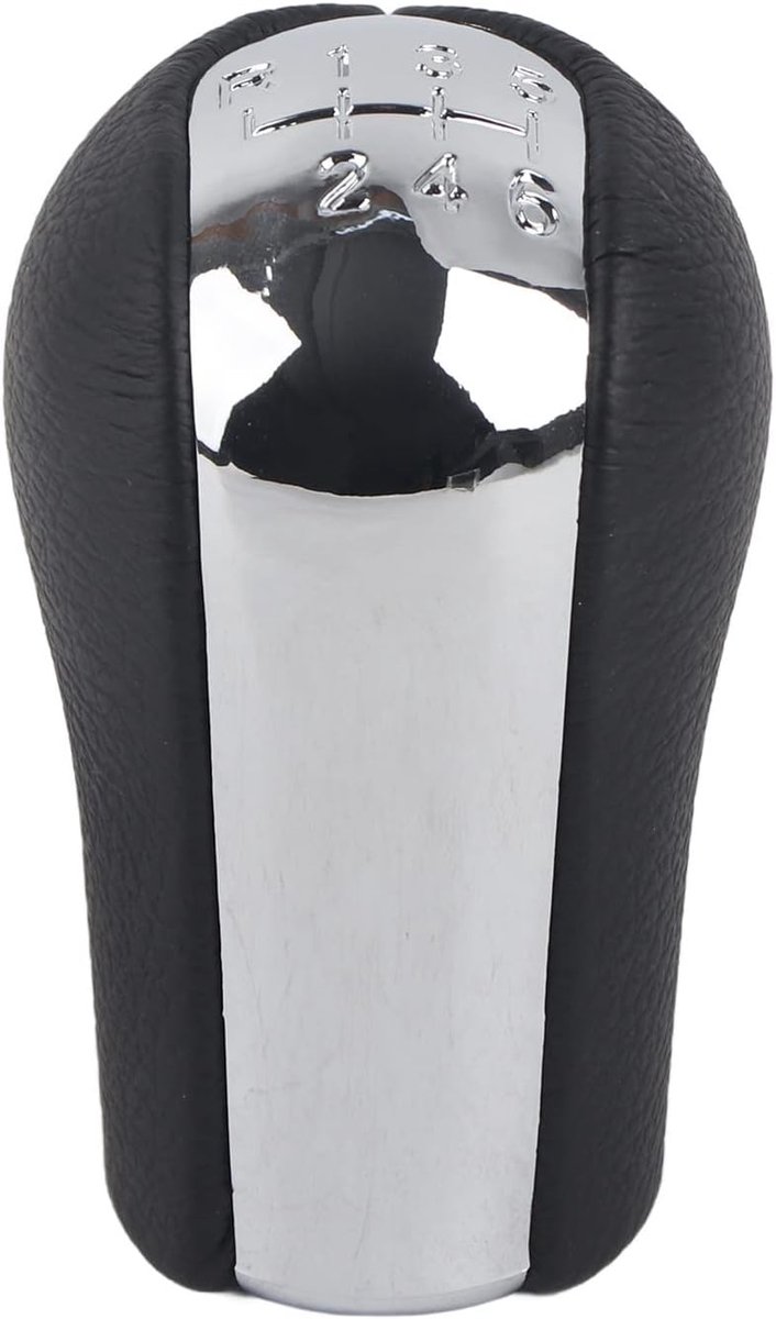 Versnellingspookknop Auto - Handmatige Transmissie - Comfortabel Rijden - Directe Vervanging - 8 cm Hoog - Zwart Zilver — afbeelding 5