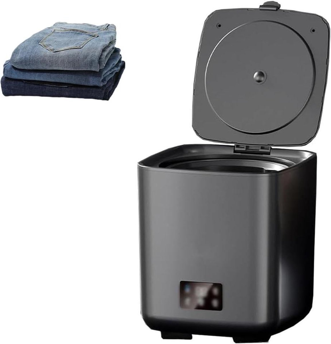 Draagbare Wasmachine Mini Wasmachine Kleine Wasjes Stille Motor 10L Capaciteit Wit
