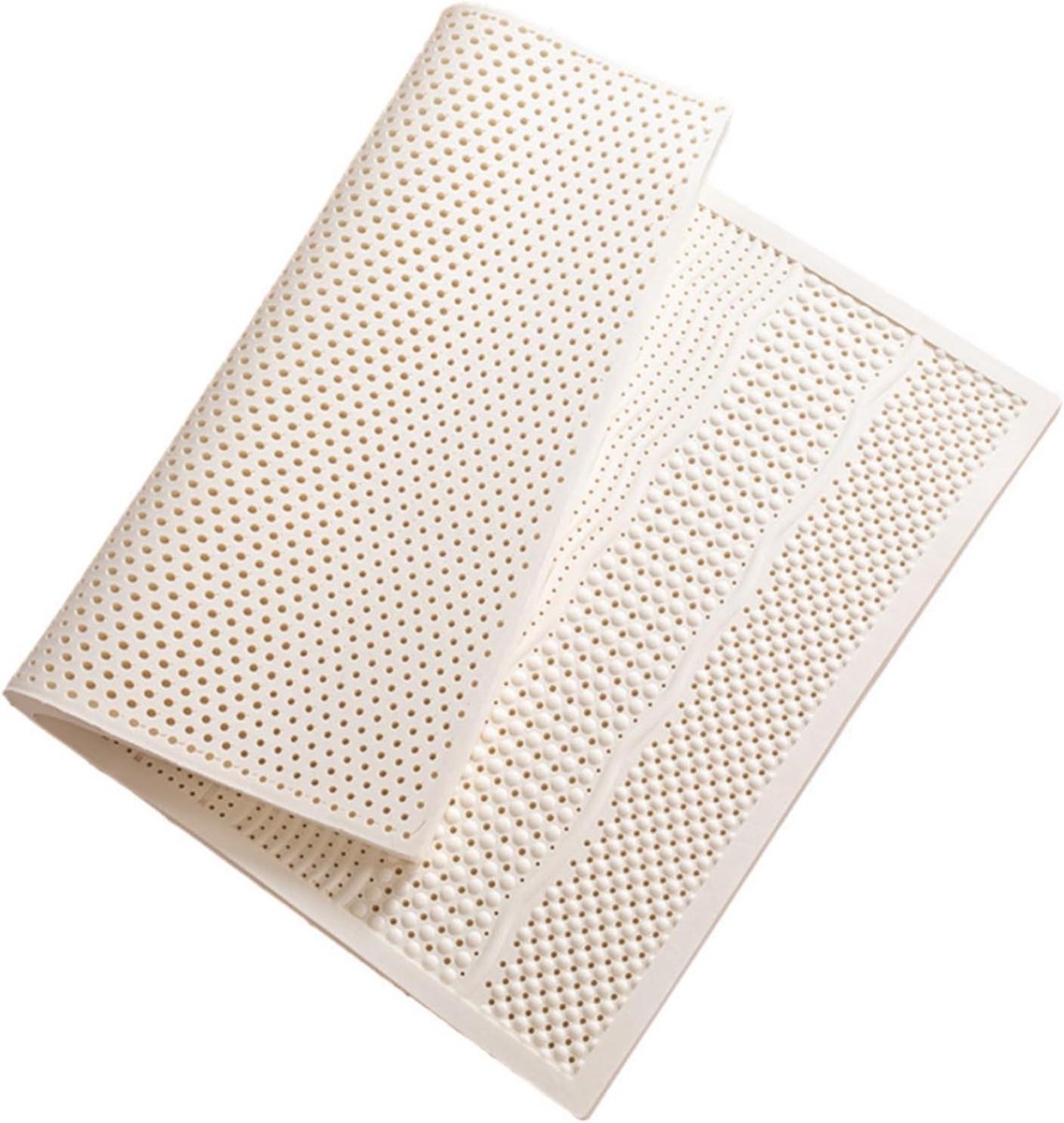 Natuurlijk Latex Matras - Opvouwbaar Slaapmat - Comfortabel Slapen - 7 Zone Ondersteuning - 200x210cm - Niet gespecificeerd