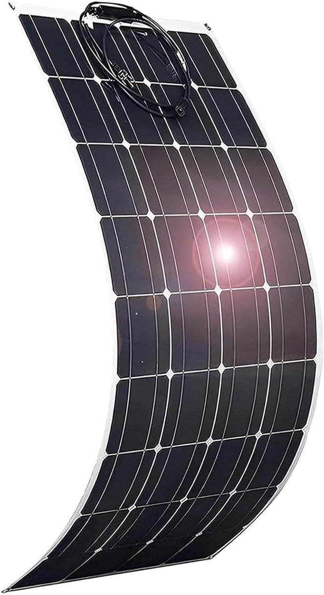 Flexibel Zonnepaneel - Lichtgewicht Paneel - Off-grid Energie - Hoogrendement Monokristallijn - 520W - Zwart