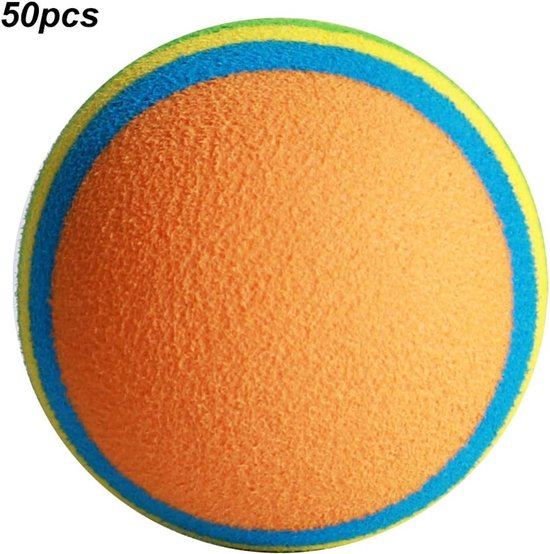 Golf Foam Ballen - Oefenballen - Indoor Oefenen - Lichtgewicht Slijtvast - 50 Stuks - Gestreepte Kleuren van GOLF — afbeelding 4