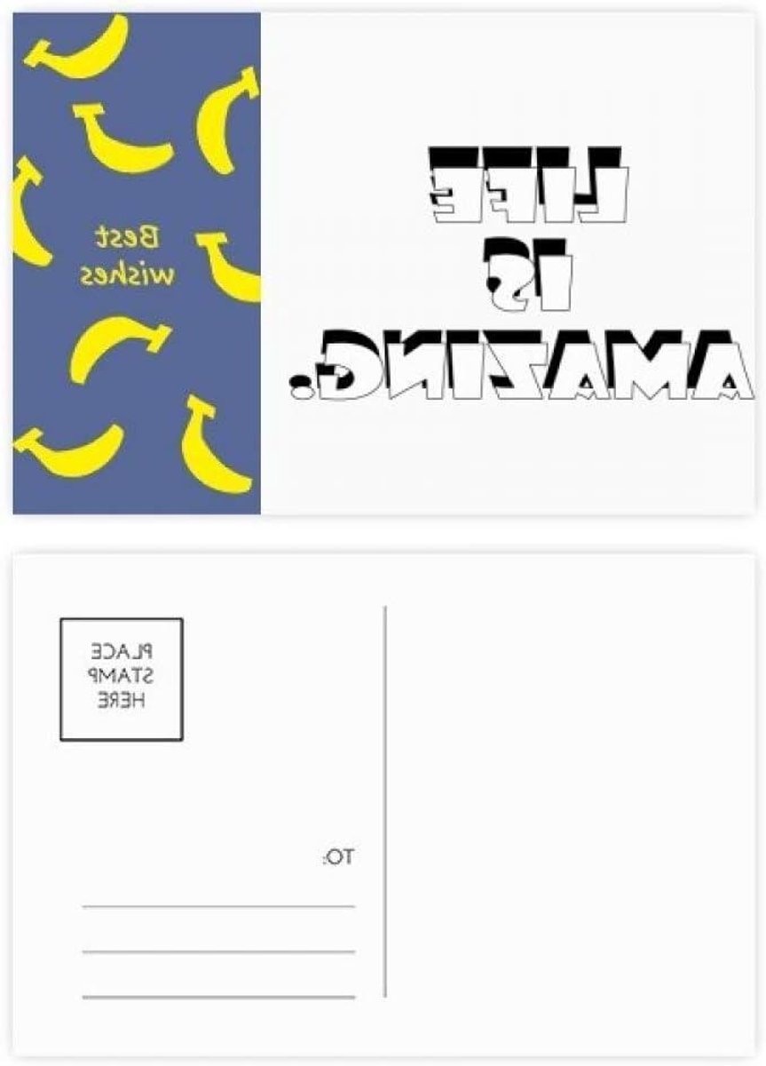 Ansichtkaarten Set - Bedankkaarten Notitiekaarten - Berichten Versturen - Dubbelzijdig Bedrukt - 20 Stuks - Multicolor