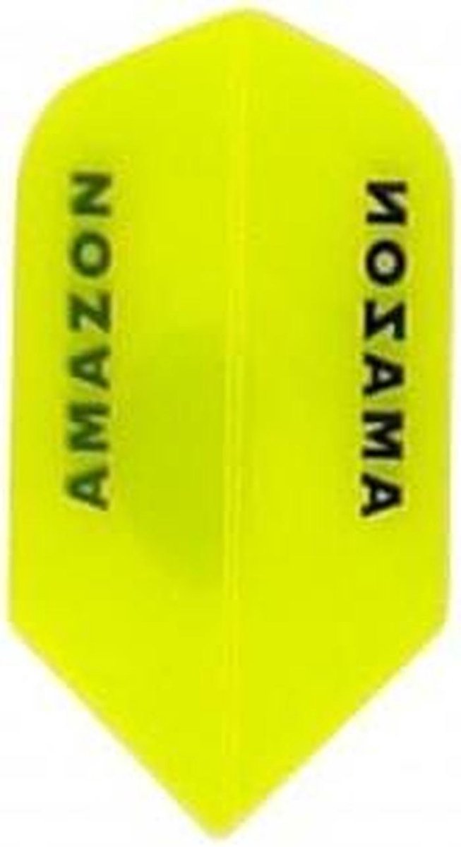 Dart Flights - Vliegers Darts - Darten Spel - Standaard Slim Model - 5 g - Geel Transparant
