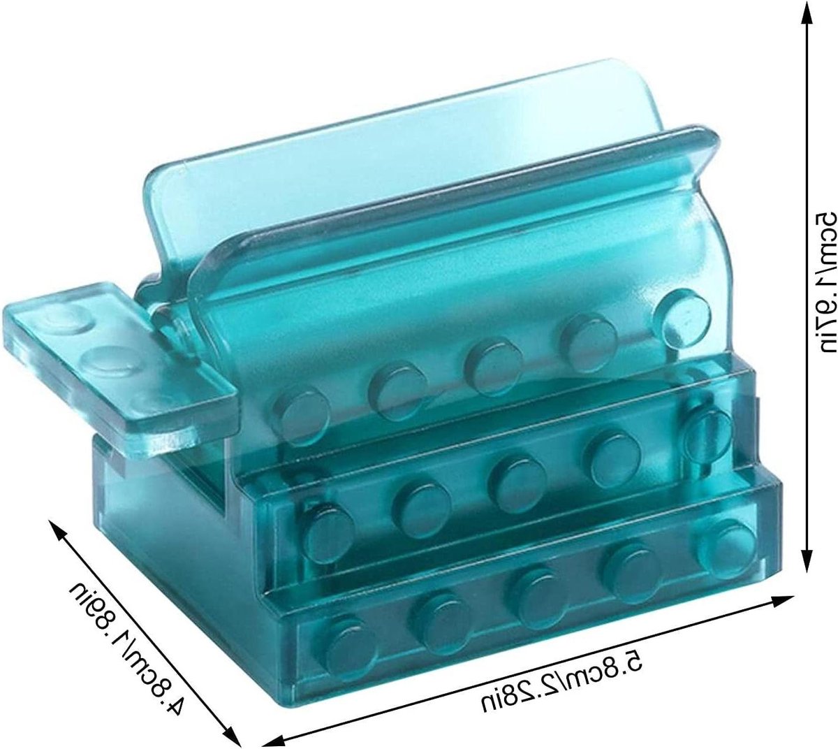 Tandpasta Pers - Buis Houder - Geen Afval - Handmatig Roterend - Tot 5.8 cm - Blauw