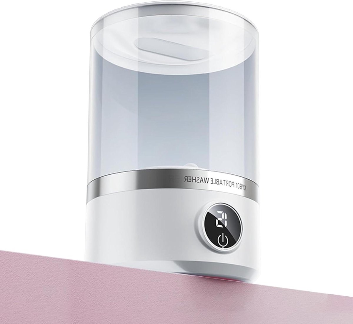 Mini Wasmachine Draagbare Reiniger Hygiënisch Ondergoed Stille Werking 1.7L Capaciteit Wit