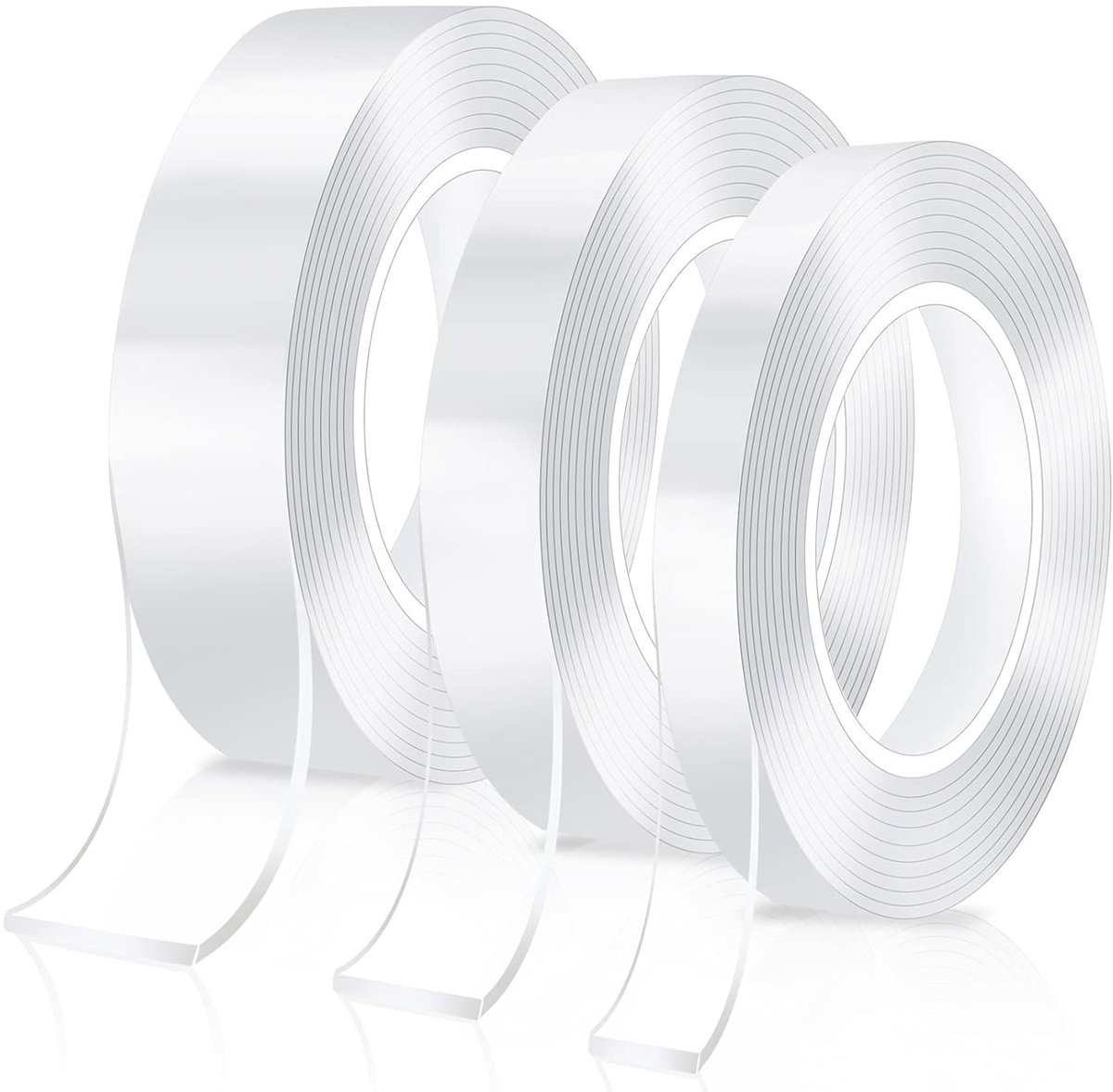 Dubbelzijdige Nano Tape - 3 Stuks Transparante, Hittebestendige en Vochtbestendige Plakband 10/20/30mm voor Diverse Toepassingen