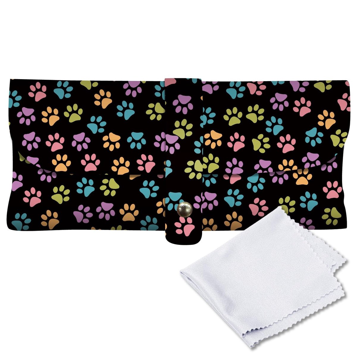 Cosensi - Dailygoods - PU Lederen Brillenkoker met Riem en Reinigingsdoek