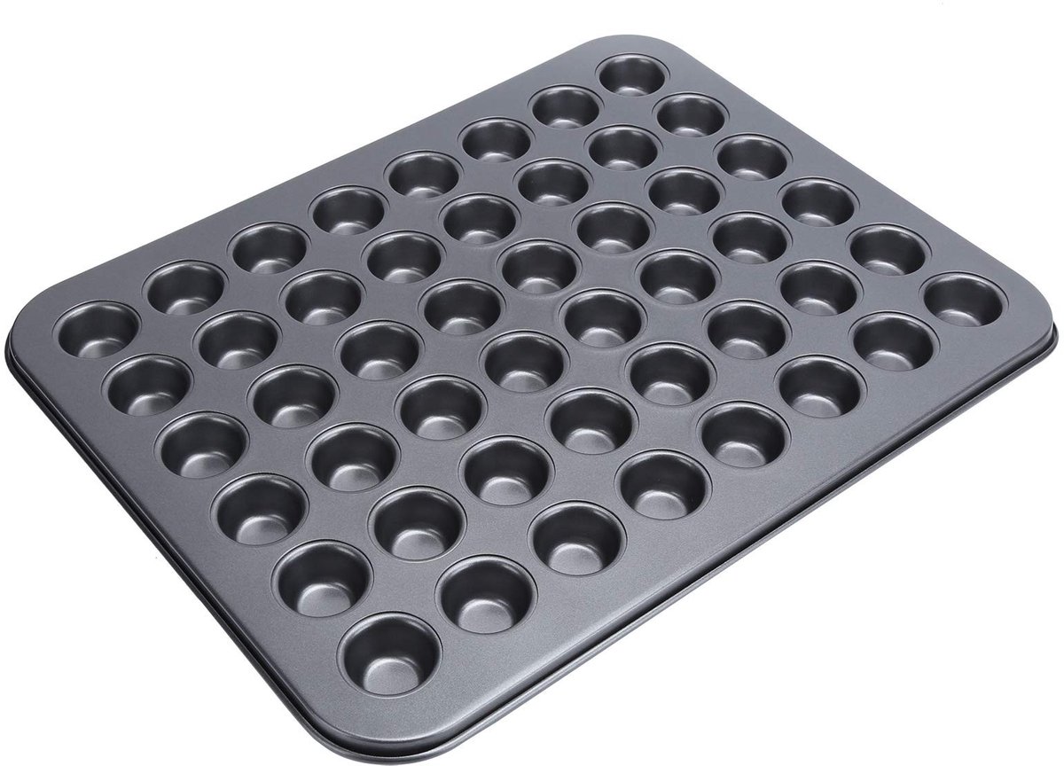 Cosensi - Dailygoods - Mini Muffin Pan met 48 Cups, Anti-aanbak Bakvorm