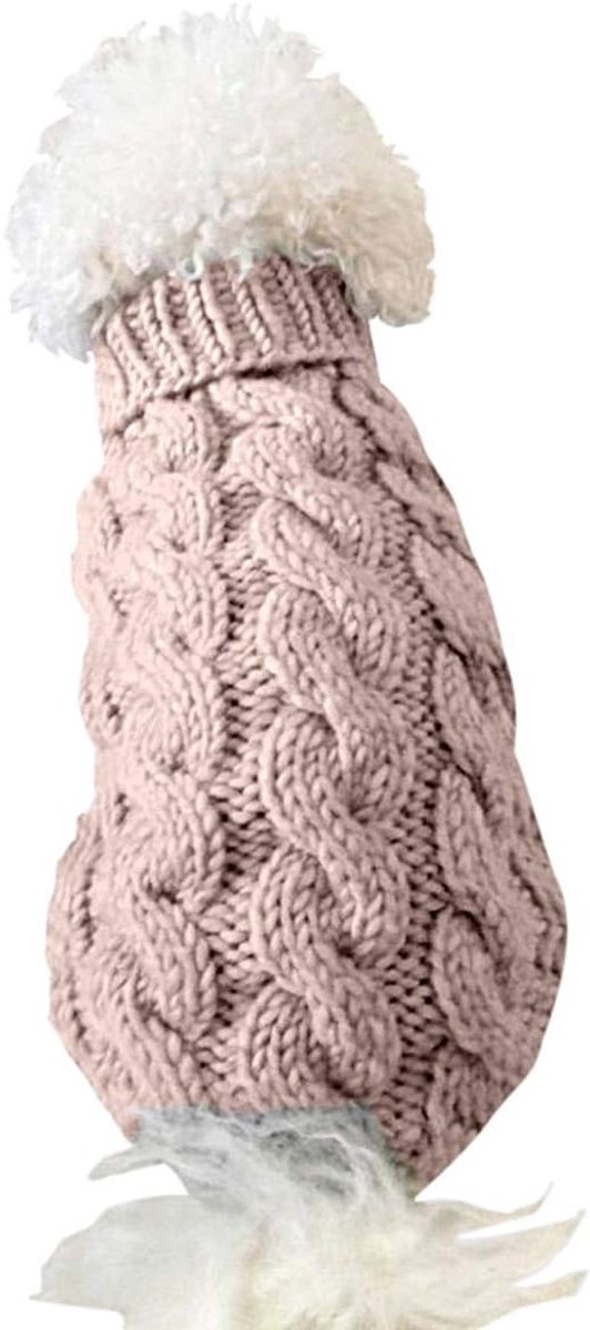 Turtleneck Gebreide Trui Jas voor Honden en Katten - Warme Pullover voor Kleine en Middelgrote Huisdieren (XL, Khaki) — cadeau in Cadeau-ideeën - foto 3