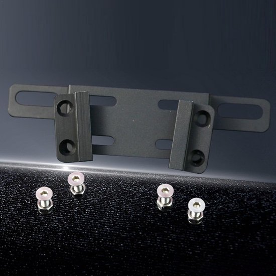 Fiets Achterlicht Beugel - Montagehouder Fietslamp - Veilige Verlichting - Verstelbare Breedte - Aluminiumlegering - Zwart — afbeelding 4