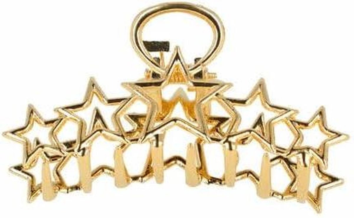 Haarspeld Haarklem - Ster Vorm - Haar Stylen - Open Ster Design - 8 cm - Goud