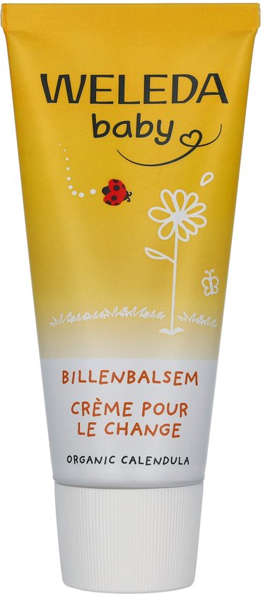 Weleda baby billenbalsem creme pour le change. Biologische calendula.