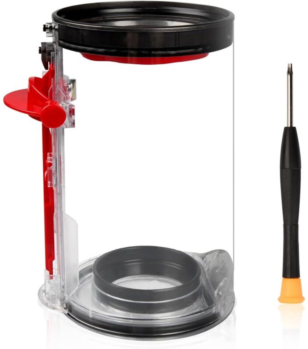 Stofreservoir Geschikt voor Dyson SV12 V10 stofzuiger – Groot stofreservoir Geschikt voor een inhoud van 19,8 cm – Eenvoudige aansluiting – Uitstekende afdichting – 969509-01