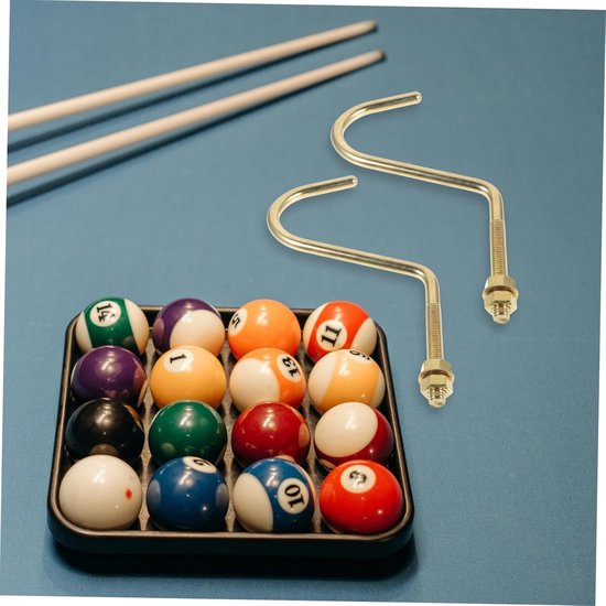 Pooltafel Haken - Biljart Keu Rek - Snooker Benodigdheden - Duurzaam Koperen Materiaal - 23.5x12.5cm - Goud — afbeelding 4