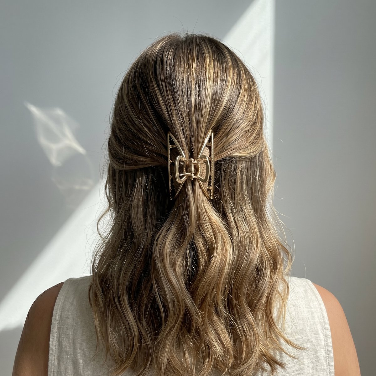 YOSMO Premium metalen haarklem Moony - Haar clip - Kleur goud