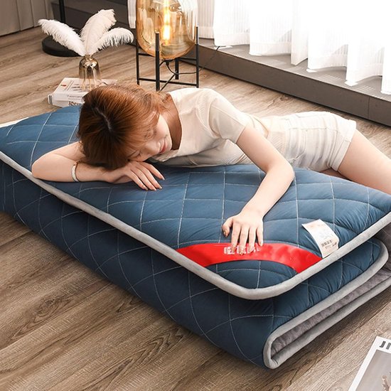 Japanse Vloermatras - Opvouwbare Matras Futon - Comfortabel Slapen - Zacht Geborsteld Katoen - 0.9X2.0m - C — afbeelding 2