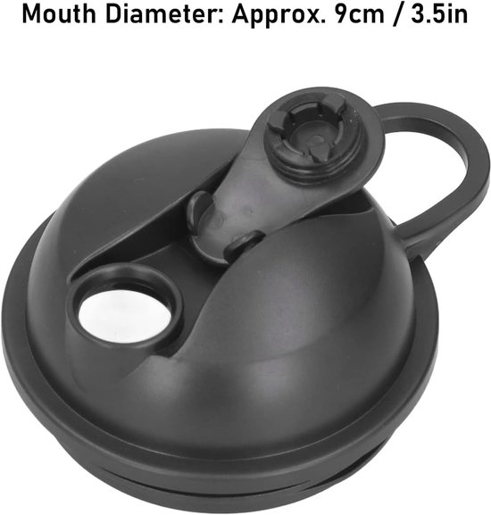 Mixer Deksel - Reserve Onderdeel - Sap Maken - Goede Afdichting - 9 cm Mond - Zwart — afbeelding 4