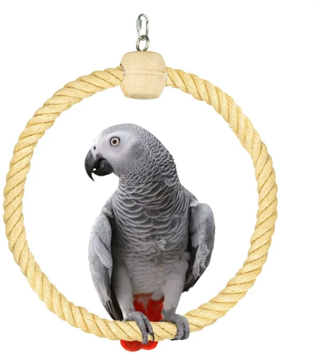 Sisal - ring voor middelgroot vogels -Home en dier schommel -