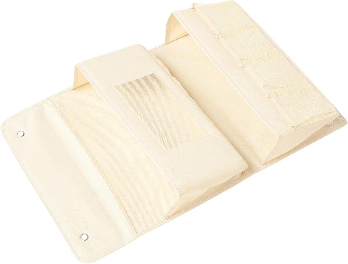 Opbergzak Deur - Hanger Organizer - Huis Opruimen - Ruimtebesparend Ontwerp - 40x9x65cm - Beige