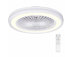 Epochglo Plafondventilator met Verlichting en Afstandsbediening - Ø47cm - RGB - 40W LED Dimbare 2700-6500K - Fluisterstil - 6 Snelheden - Timer - Modern Plafondlamp met ventilator voor Slaapkamer, Woonkamer en Kinderkamer