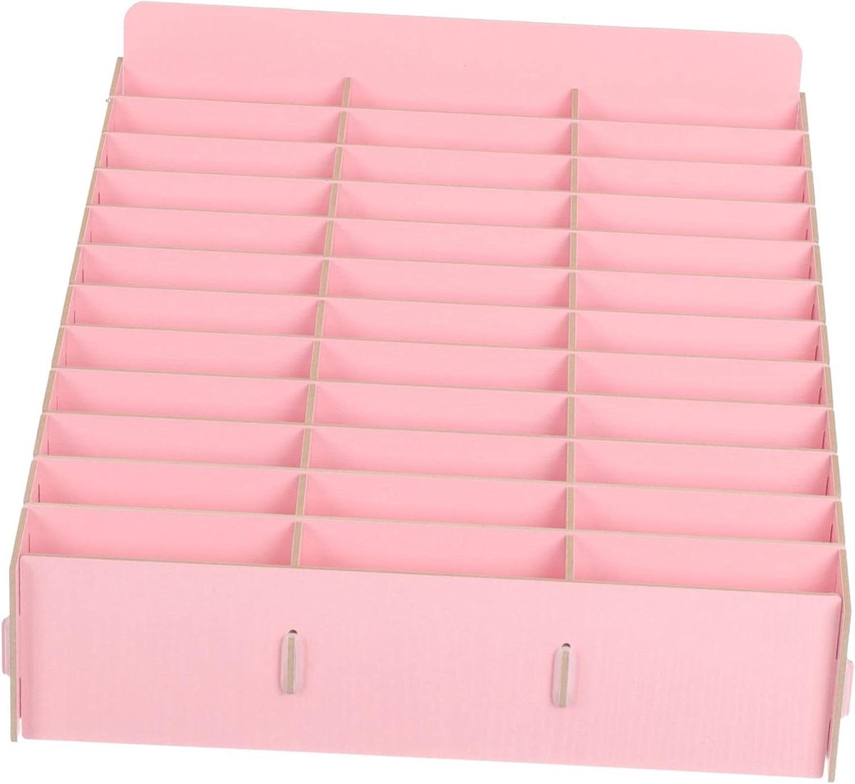 Desktop Organizer - Opbergbox Vakken - Bureau Opruimen - Multifunctioneel Compact - 32 cm - Roze
