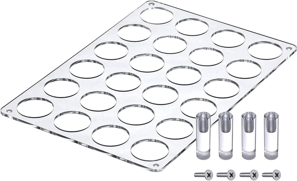 Koffiepadhouder - Capsule lade - Keuken organiseren - Transparant acryl - 24 pods - Transparant