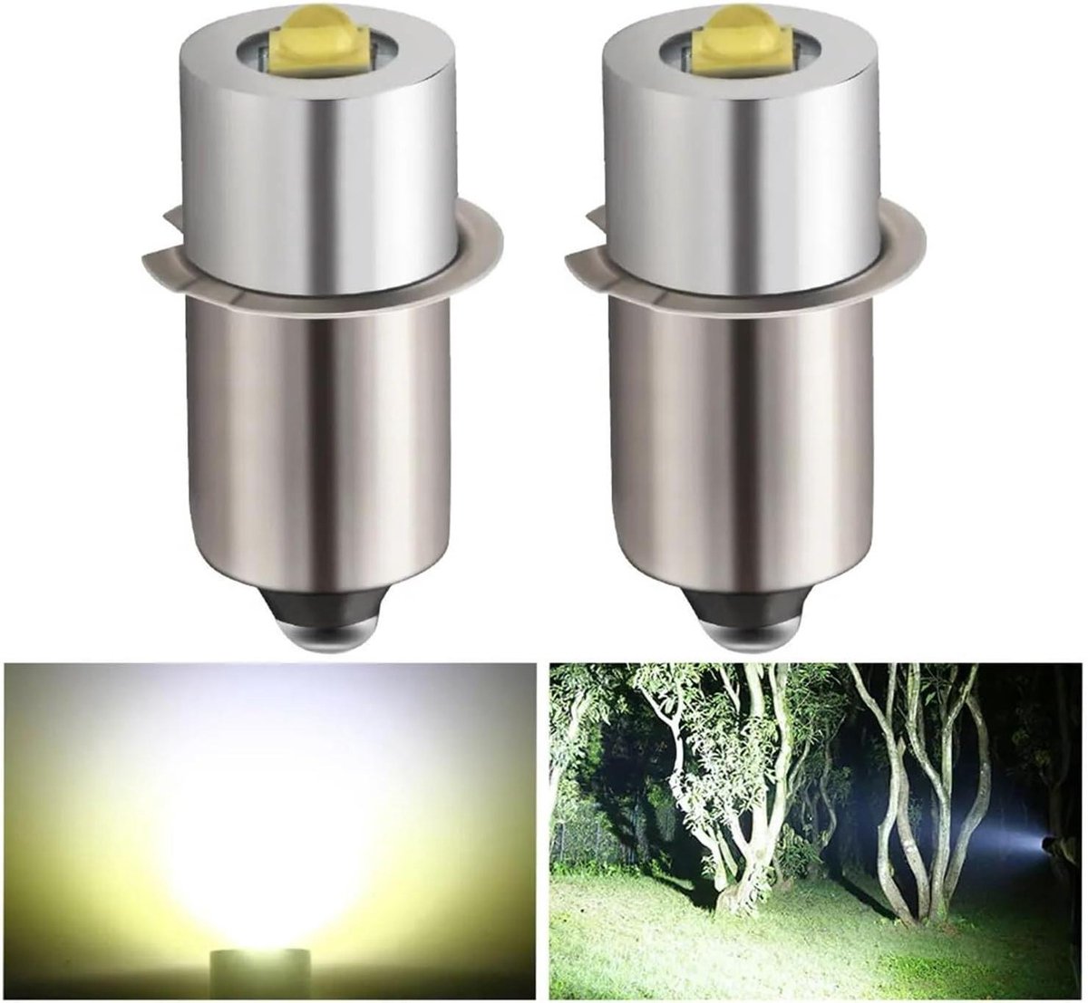 LED Lampcellen - Zaklamp Upgrade - Zaklamp Verlichting - Energiezuinig - 3W - Warm Wit