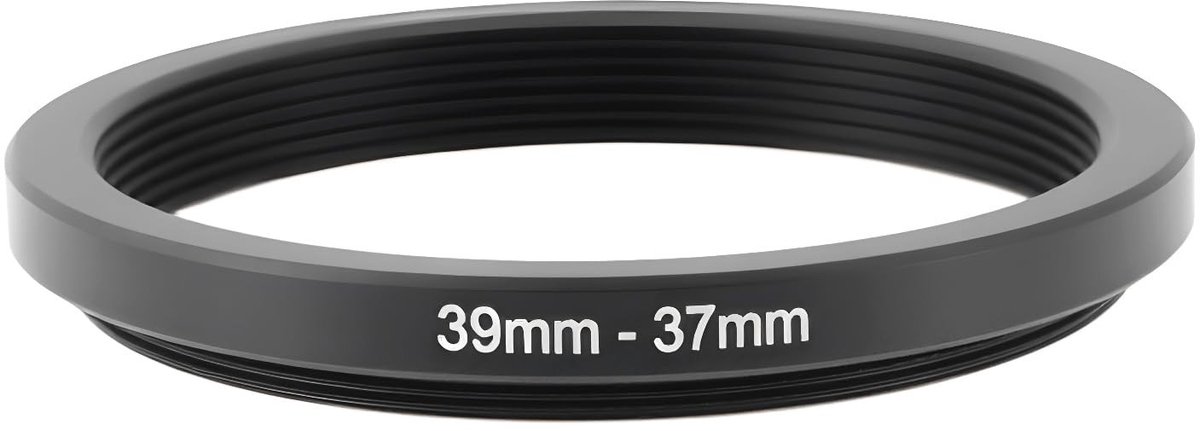 Dailygoods - Dailygoody - Step-Down Filter Adapter Ring - Metaal Lens Converter - 39mm naar 37mm - Lens Accessoire - Professionele Fotografie - Compatibel met vers.