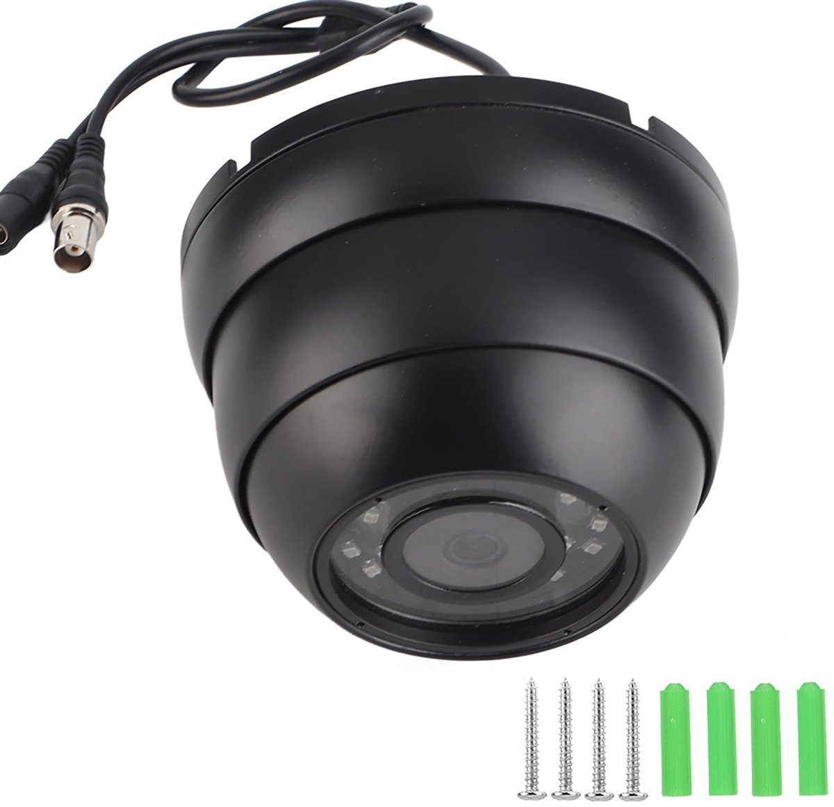 Dailygoods - Dailygoody - 1080p Dome Camera - Video Bewaking - Groothoeklens 120 graden - Zwart - Achteruitrijcamera - Geschikt voor Auto Bus Boot
