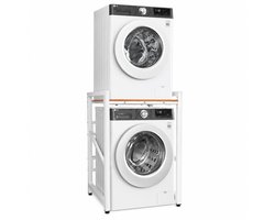 Lifero Wasdroger Ombouw - Werkblad Wasruimte - Wasmachine Ombouwmeubel - Opbergrek Droger - Verstelbare Plank 350kg Belasting