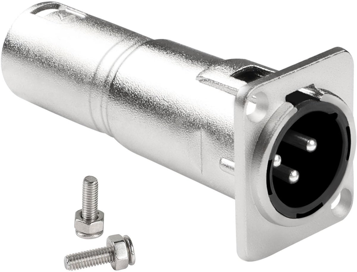 Dailygoods - 3-Pins XLR Stekker voor Microfoonaansluiting