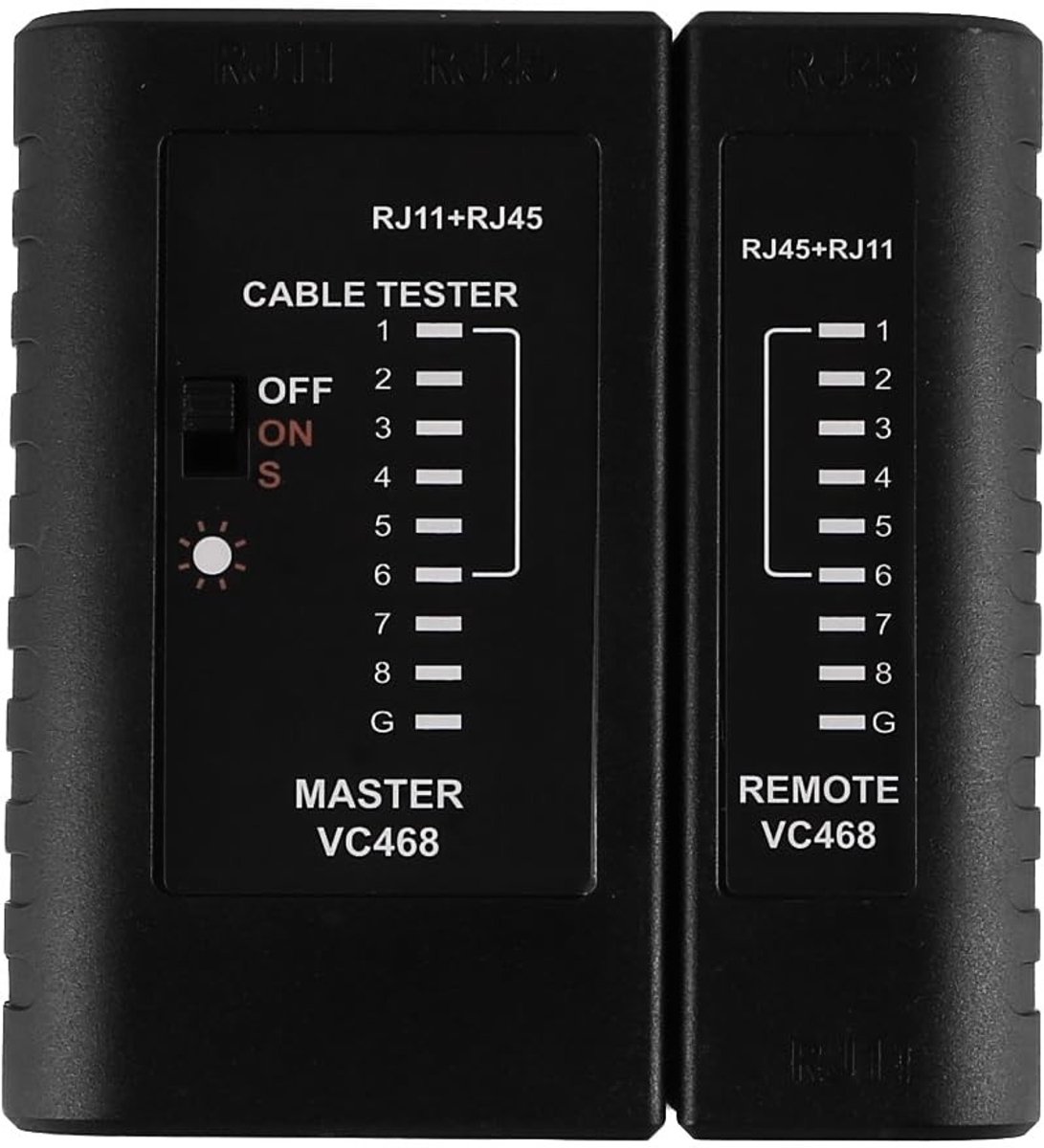 Dailygoods - Netwerkkabeltester voor RJ45, RJ11 en RJ12 Kabels