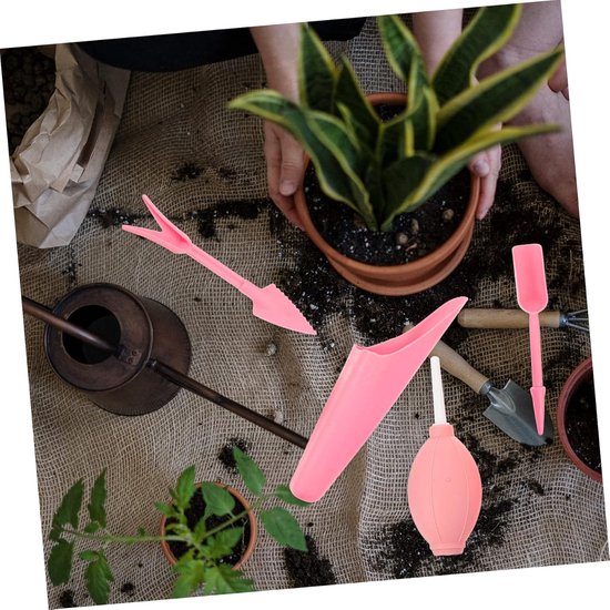 Tuingereedschap Set - Tuin Gadgets - Planten Verzorgen - Draagbaar Hulpmiddel - 22.5 x 6 x 6 cm - Roze van Tuingereedschap. — afbeelding 3