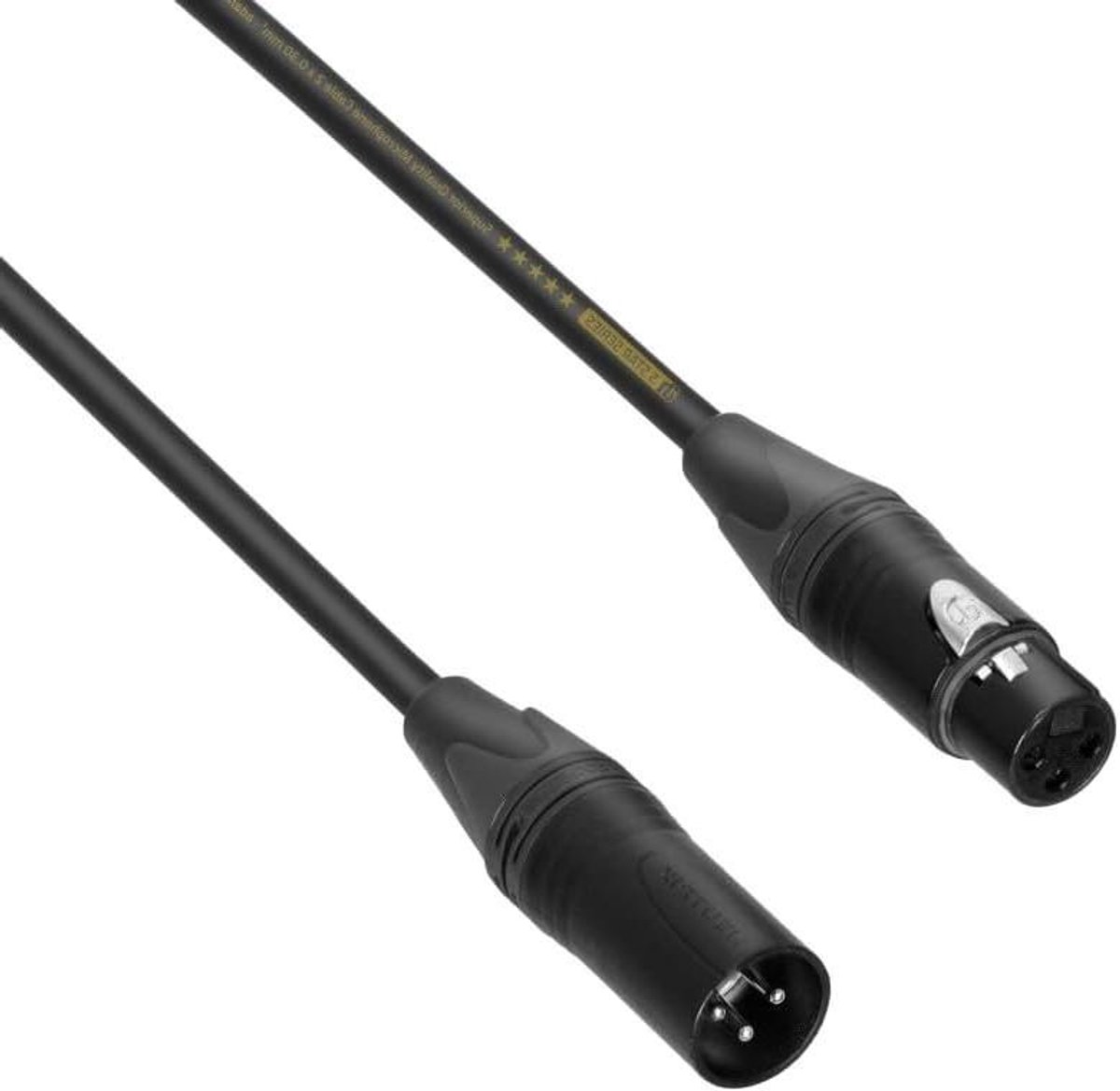 Microfoonkabel - XLR kabel - Muziek Opnemen - Zuiver Koper - 15 meter - Zwart