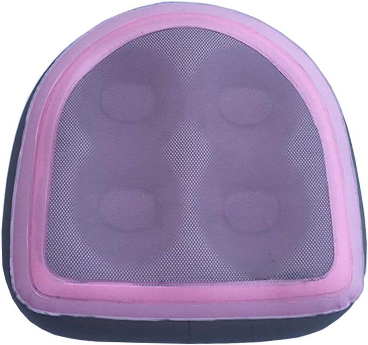 Opblaasbaar spa-kussen - Bad booster - Ontspannen in bad - Met zuignappen - 47x37x15 cm - Roze