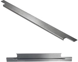 GedoTec Malibu Profielgreep, aluminium meubelgreep, keukengreep, roestvrij stalen look, keukengreep voor meubels, laden, lengte 246 mm, 1 stuk, ladegreep met harpoenstang