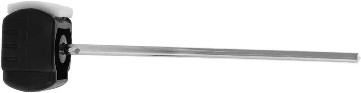 Drumpedaal Hamer - Basdrum Klopper - Muziek Maken - Dubbelzijdig Geluid - 20 cm Lengte - Zwart