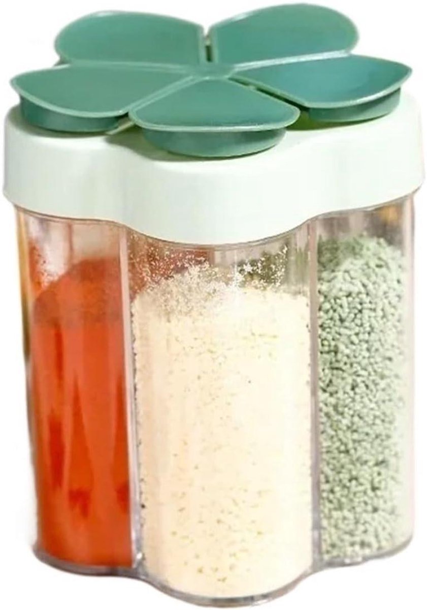 Kruidenpot - Kruidencontainer Fles - Keuken Ordenen - Compact Ontwerp - Eén Maat - Groen