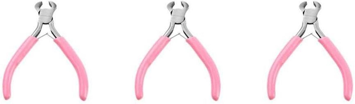 Tangenset Sieraden Maken - Kniptang Set - Sieraden Reparatie - Veerbelast Ontwerp - 3 Sets - Roze