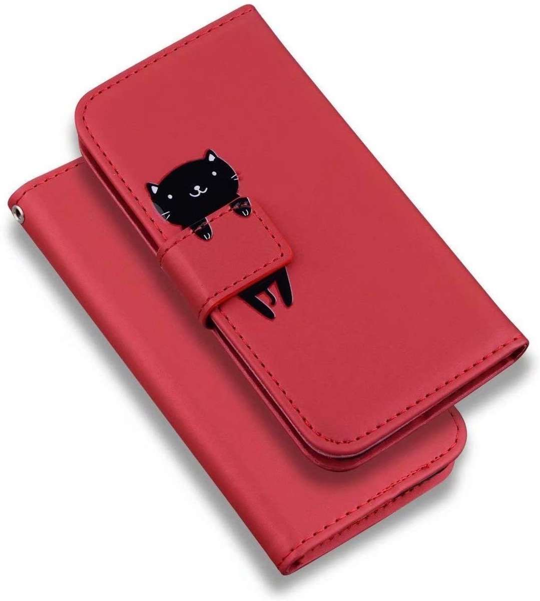 Schattige varkenspatroon PU leren flip notebook hoes voor Samsung Galaxy A10 met magnetische stand en kaartsleuven