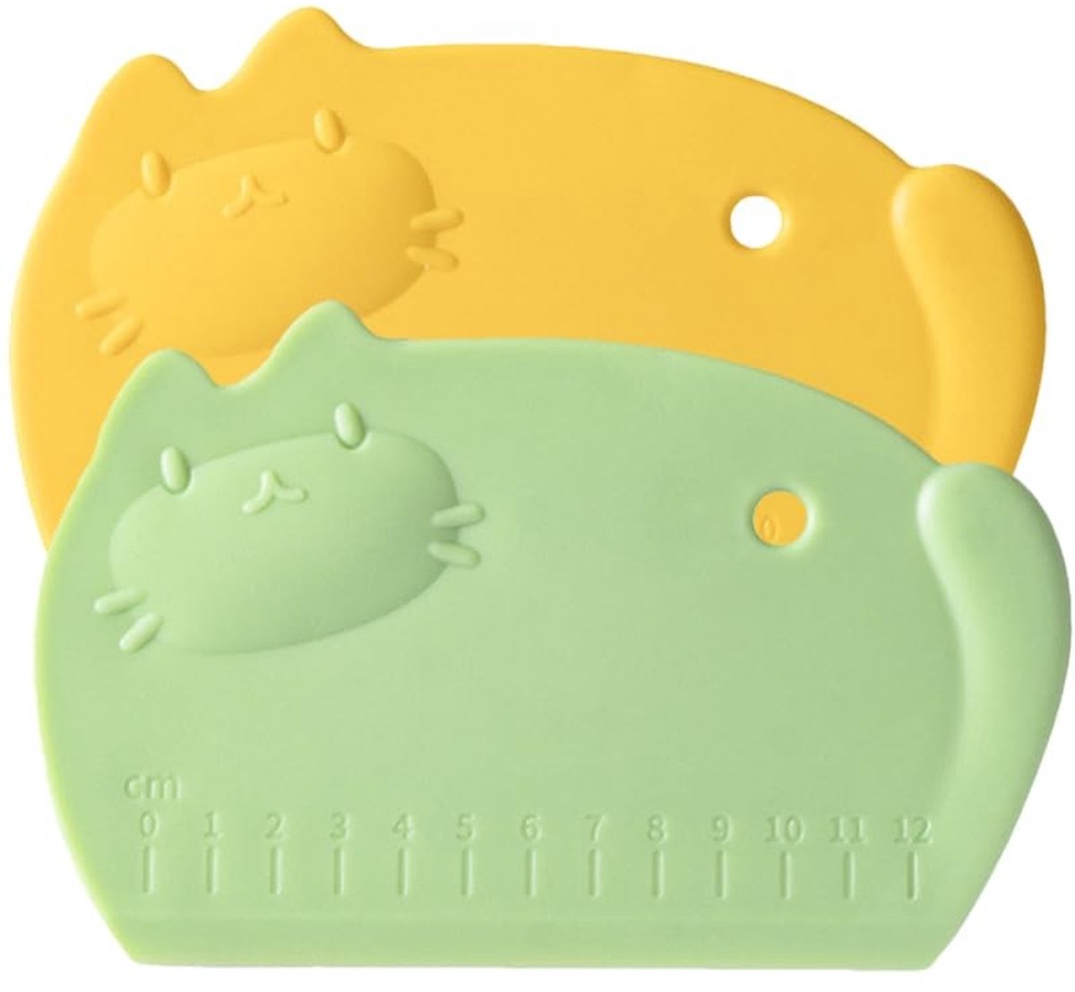 Dailygoods - Set van 2 Siliconen Deegschrapers met Cartoon Design
