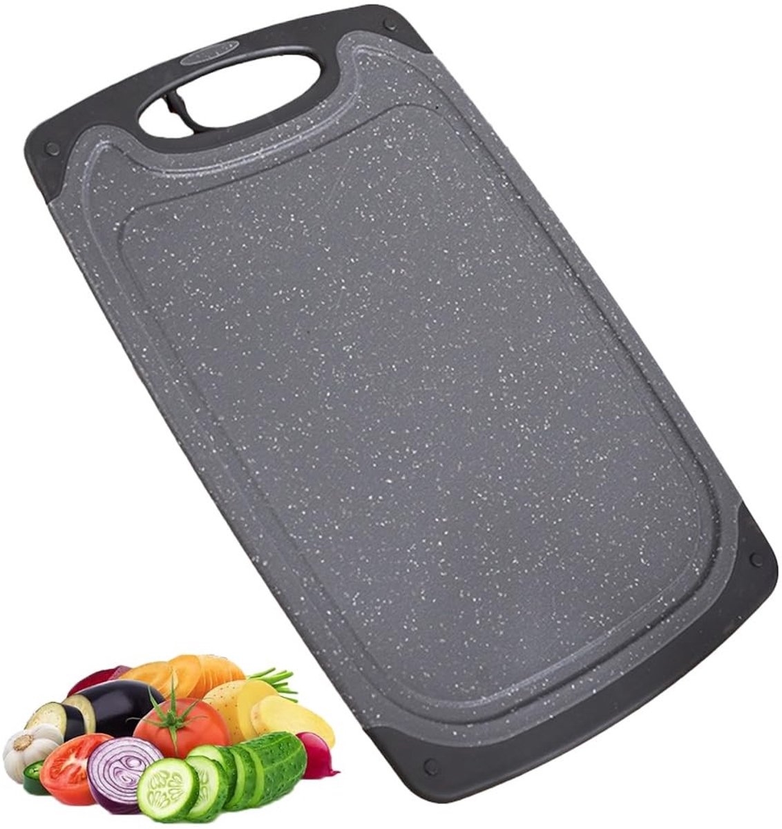 Dailygoods - Kunststof Snijplank met Sapgoot en Antislip Handgrepen