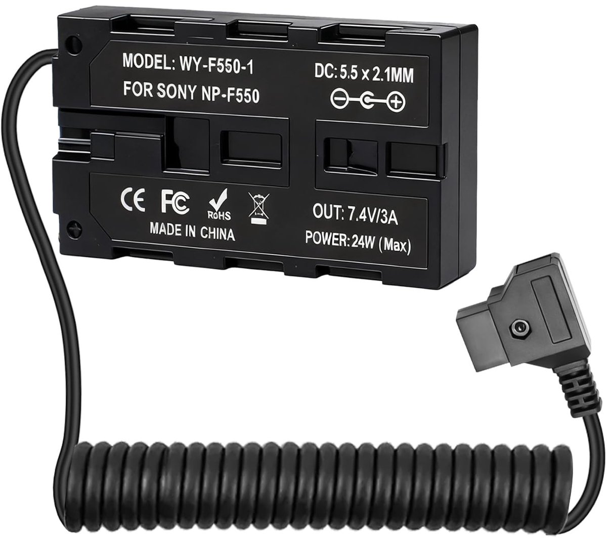 Dailygoods - D-Tap naar NP-F550 Dummy Accu met Stroomkabel