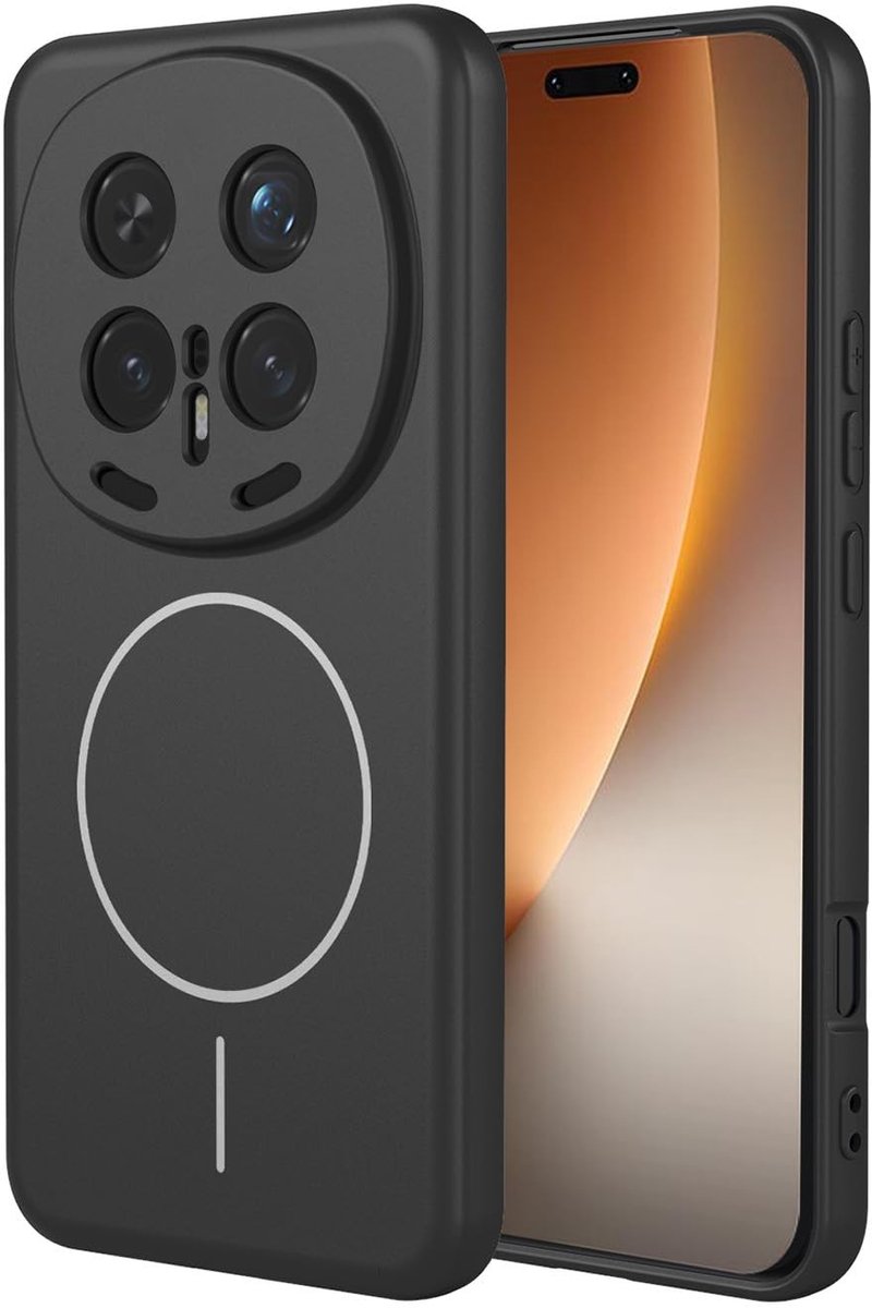 Dailygoods - Magnetische Siliconen Hoes voor Smartphone met Krasbestendige Voering