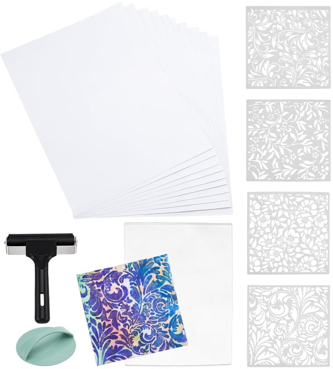 Dailygoods - Set van Gel Printplaten en Accessoires voor Creatieve Kunstenaars